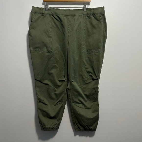 Nili Lotan Army Green Joggers Sz 1X‎